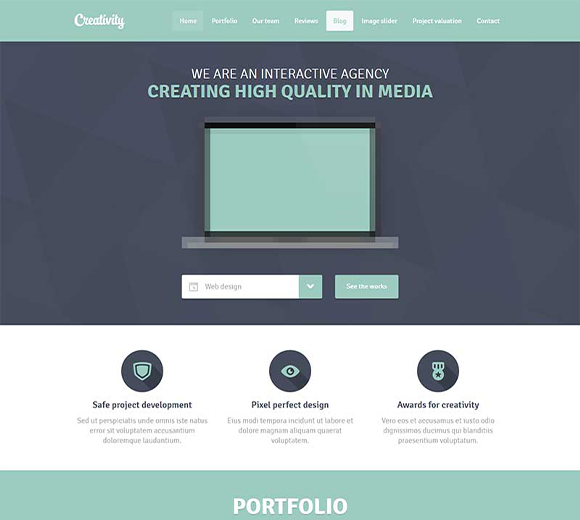 响应式创意设计公司网站模板