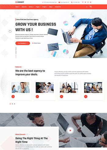 战略规划商业咨询静态html模板